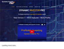 Tablet Screenshot of dynamicinvestorpro.com